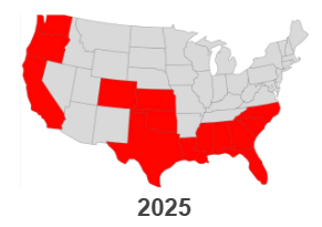 Projected Risk Map 2025