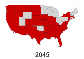 Projected Risk Map 2045